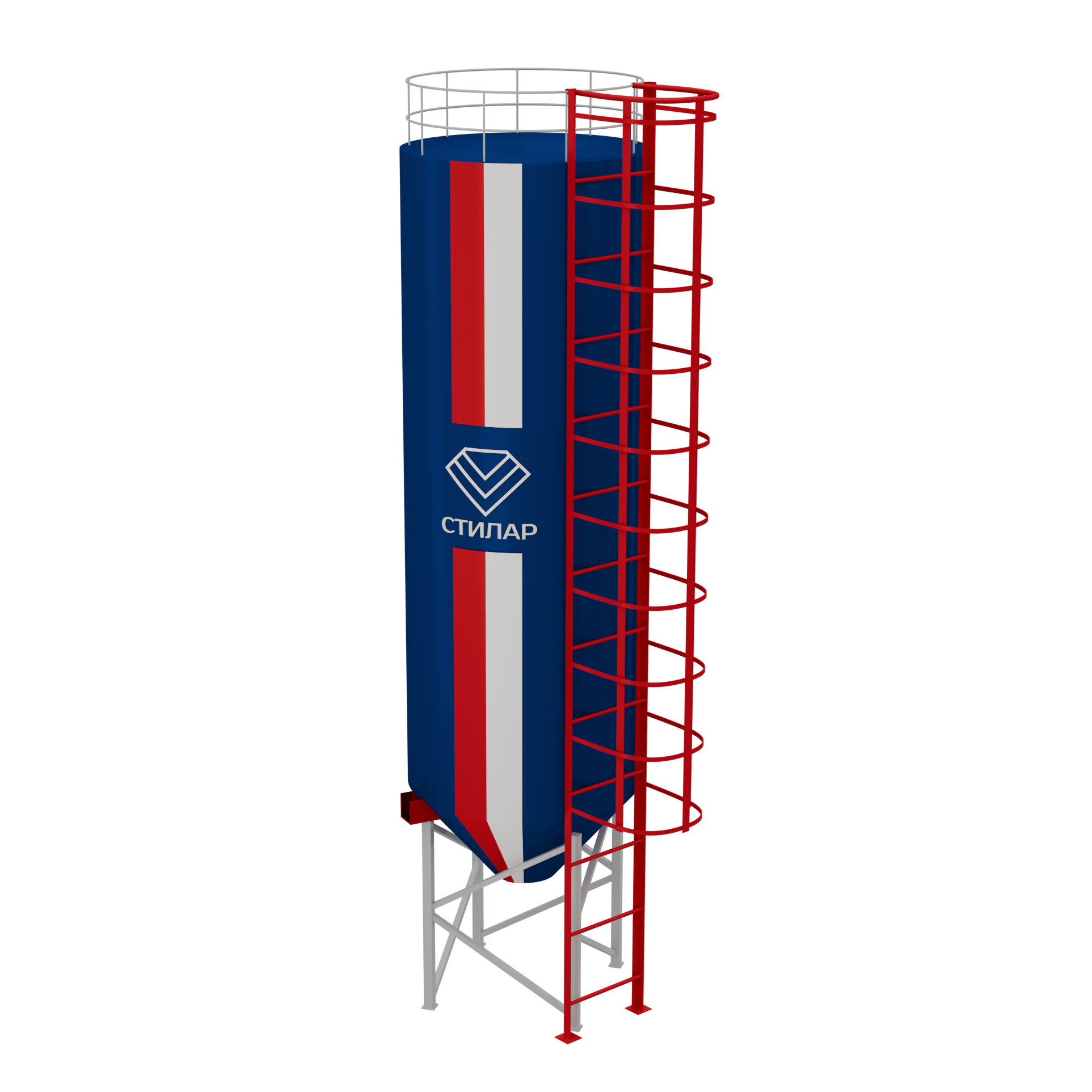 Цельносварный силос для песка 600 м³ от производителя