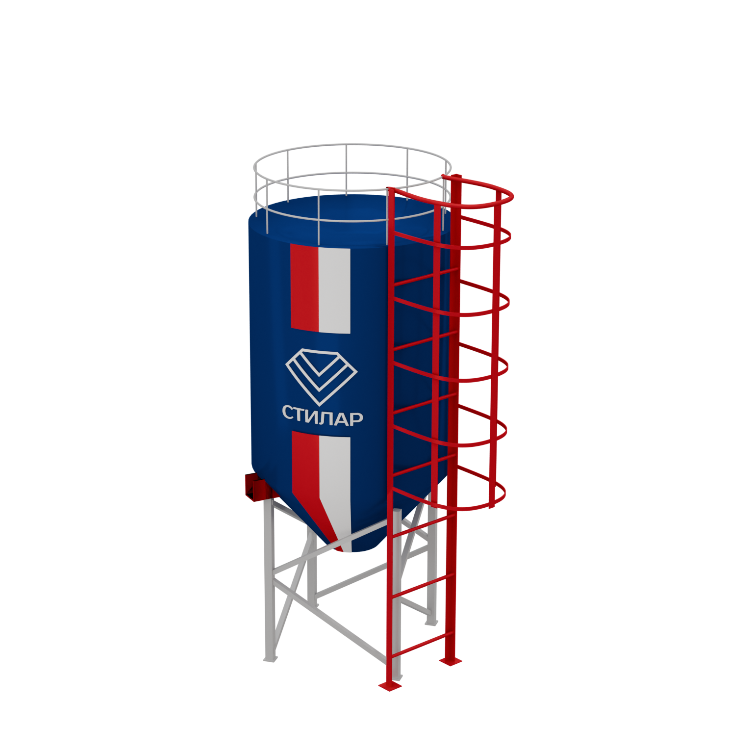 Цельносварный силос для муки 10 м³ от производителя